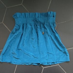 Myne Teal Ruffled Skirt